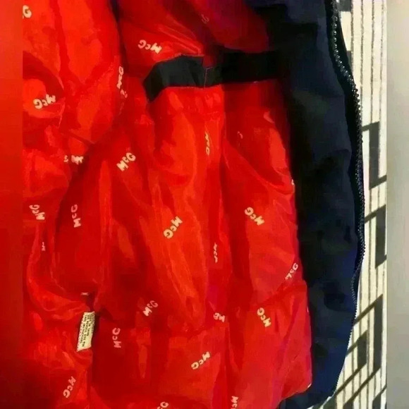 Vintage‎ Mcgregor Winter Men’s Bomber Jacket Navy Blue Size Large Excellent - Picture 11 of 15